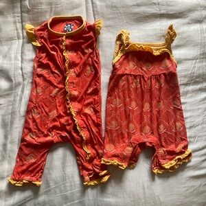 2 Kickee Pants baby girl outfits